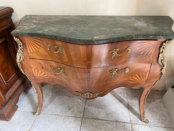 Como cassettiera ripiano in marmo modermariato