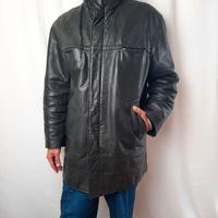 Giacca vintage pelle Versace V2 con cappuccio