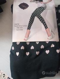 Set 4 leggins felpati nuovi