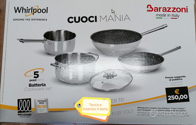 Set pentole induzione barazzoni nuove