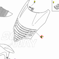 Cofano anteriore Aprilia Leonardo 125 AP8138844