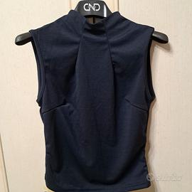 completo gonna e top blu