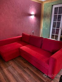 Divano letto a L contenitore