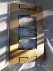 MANDELLI placca per Bticino Magic bronzo - 3 posti