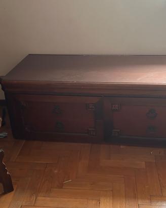 Cassettiera / Mobile Basso in Legno (Stile Rustico