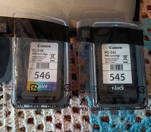 cartucce originali Canon 545 e 546