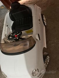 Fiat 500 elettrica per bambini bianca