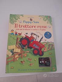 Libro "Il trattore rosso", con trattore giocattolo