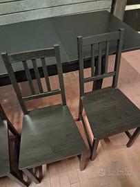 sedie ikea stefan 4 pezzi 70€ 