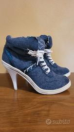 Scarpe con lacci e tacchi n.37