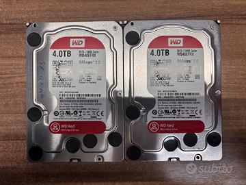 COPPIA HARD DISK 4TB WD WESTERN DIGITAL NAS