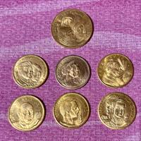 Lotto collezione 7 medaglie commemorative vintage