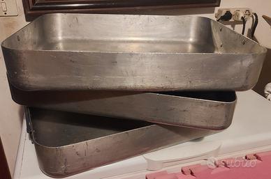 2 padelle alluminio da ristorazione 