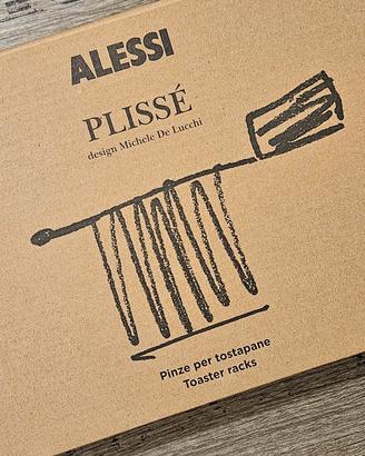 Pinze originali Alessi Plissè rosse nuove