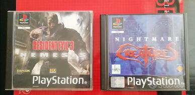 Ps1 Resident evil 3 + Nightmare creatures