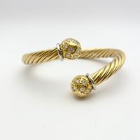 Bracciale oro 18KT con diamanti gr. 43,50.