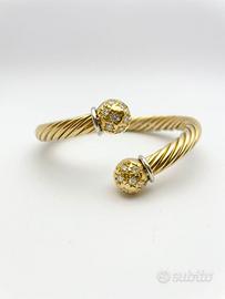 Bracciale oro 18KT con diamanti gr. 43,50.
