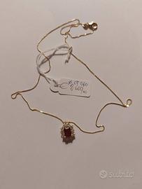 Ciondolo oro giallo con rubino