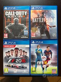 Lotto 4 giochi PS4
