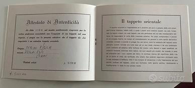 Tappeto persiano certificato