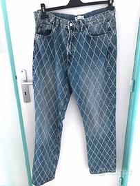 ZARA JEANS CON STRASS TG 42 ( 46 it )