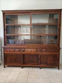 Mobile vetrina in legno coloniale