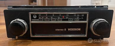 Autoradio Voxson Stereo 8 vintage con slitta