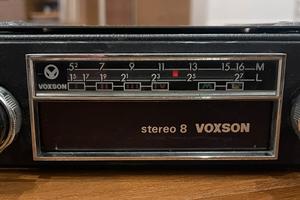 Autoradio Voxson Stereo 8 vintage con slitta