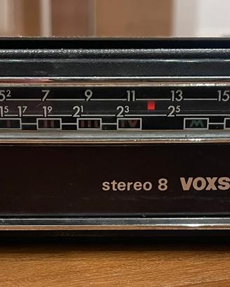 Autoradio Voxson Stereo 8 vintage con slitta