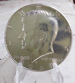 Mezzo dollaro in argento Kennedy 1968