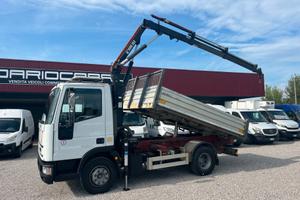 IVECO EUROCARGO 100E18 GRU HIAB + RIBALTABILE
