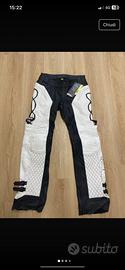 Pantaloni in pelle da moto donna