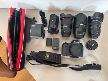 KIT CANON FULL FRAME 6D + OBIETTIVI serie L