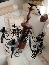 lampadario vintage molto grande 