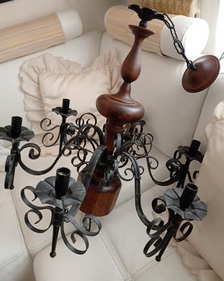 lampadario vintage molto grande 