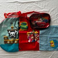 Set Tracolla,marsupio e sacche Pixar, Super Mario