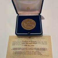 MEDAGLIA IN BRONZO - ENEA NEL LAZIO