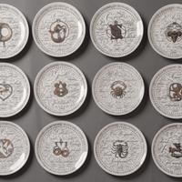Serie completa piatti zodiaco P. Fornasetti