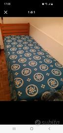 letto singolo con rete e materasso ecuscino