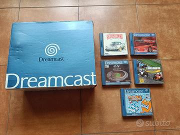 Console SEGA Dreamcast con scatola e giochi 