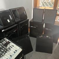 Lotto Attrezzatura Audio e Luci Professionale