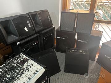 Lotto Attrezzatura Audio e Luci Professionale