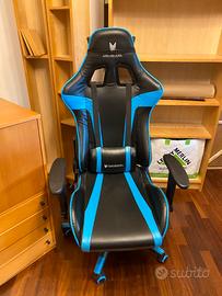Sedia gaming e ufficio Oversteel ULTIMET nero-blu