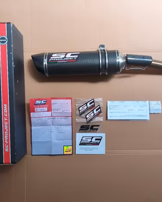 Scarico terminale SC Project carbonio Tiger 800