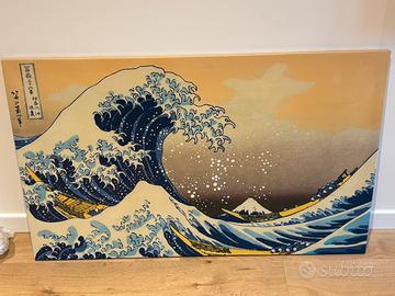 Tela “La Grande Onda” di Hokusai