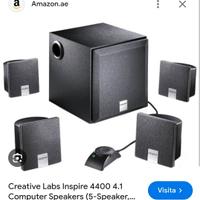 Impianto 4 speaker con subwoofer 