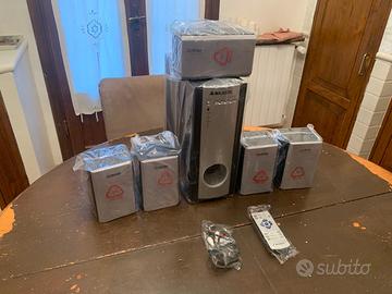 Sistema audio attivo canali 5.1 home cinema nuovo