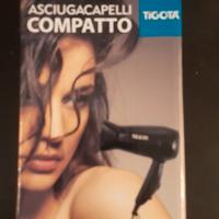 Asciugacapelli portatile Tigotà. Colore nero. Nuov