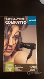 Asciugacapelli portatile Tigotà. Colore nero. Nuov