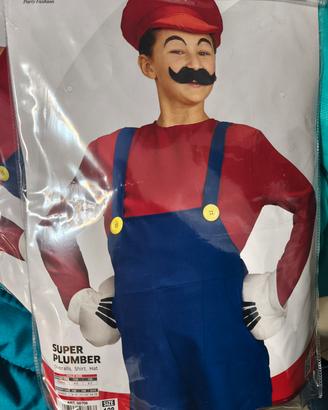 vestito di carnevale super Mario 